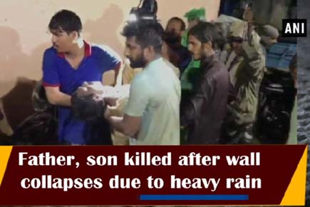 Father, son killed after wall collapses due to heavy rain in Hyderabad