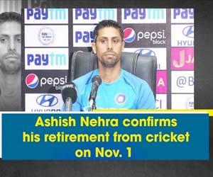 Ashish Nehra confirms his retirement from cricket on November 1