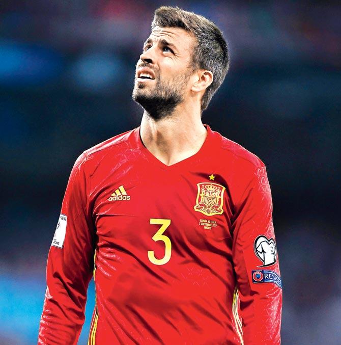 Defender Gerard Pique has played 91 matches for Spain and helped them win the World Cup in 2010 and Euro 2012. Pic/Getty Images