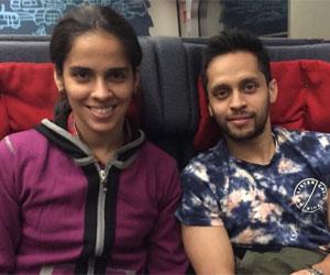 Saina Nehwal and Parupalli Kashyap have a good time on flight to Denmark