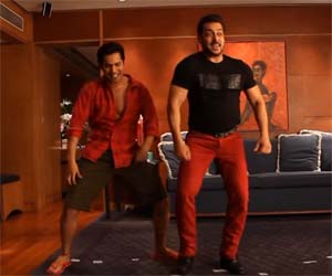 Salman Khan, Varun Dhawan dance to 'Tan Tana Tan' in this unseen video