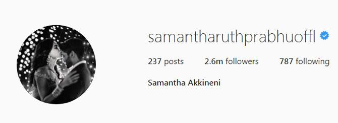 Samantha Ruth Prabhu changes her surname to Akkineni after marriage