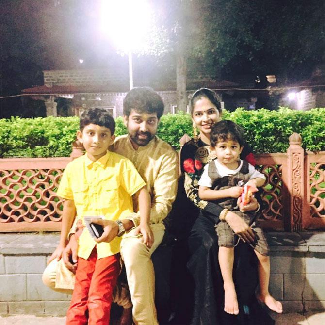 Siva Balaji with family