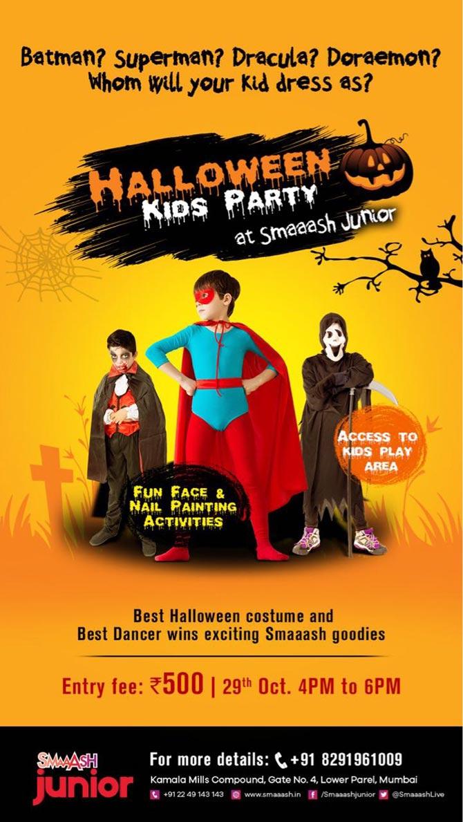 Let your child enjoy this Halloween in Mumbai at Smaaash Junior