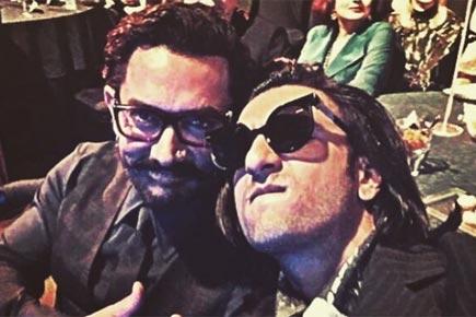 Rare sight! 'Thug' Aamir Khan attends award show, mingles with Ranveer Singh