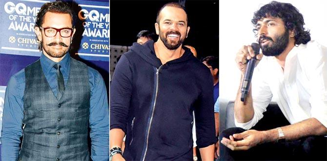 Aamir Khan, Rohit Shetty and Advait Chandan
