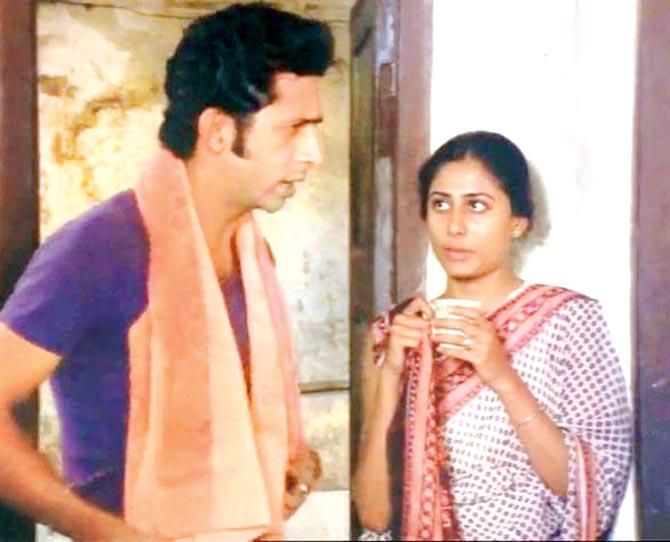 Naseeruddin Shah and Smita Patil in Albert Pinto Ko Gussa Kyun Aata Hai