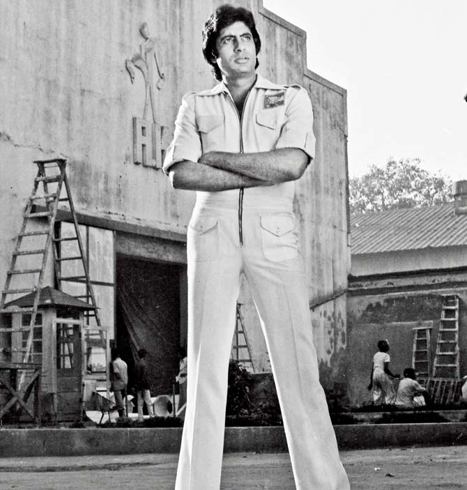 Amitabh Bachchan at R K Studios. Pic/Pradeep Chandra
