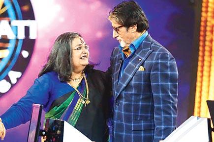Amitabh Bachchan sings with Usha Uthup on 'Kaun Banega Crorepati'