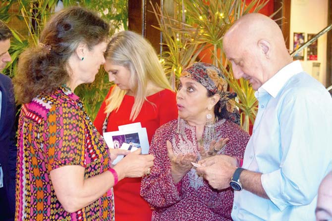 Ann Ollestad, Ila Arun and Anupam Kher at the opening of the festival