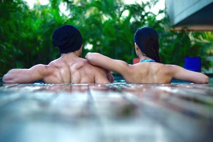'Baaghi 2' co-stars Tiger Shroff and Disha Patani get cozy in the pool