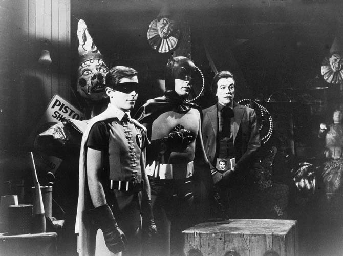A scene from the TV series, Batman (1967). Pic/Getty Images