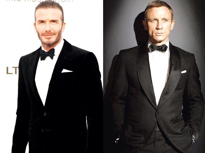 David Beckham and Daniel Craig