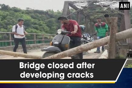Bridge closed after developing cracks