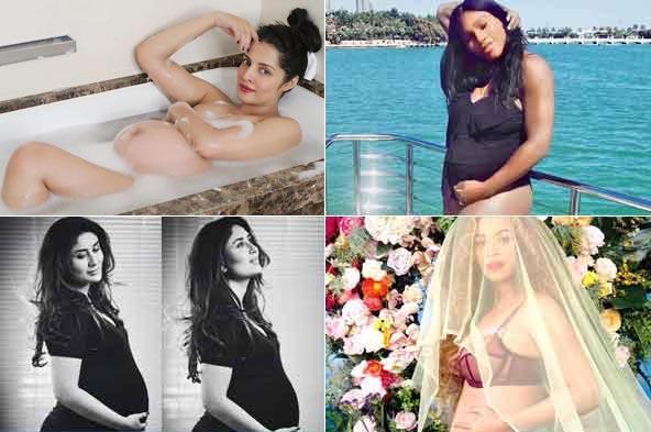 Photos: Female celebs flaunt their baby bumps with pride