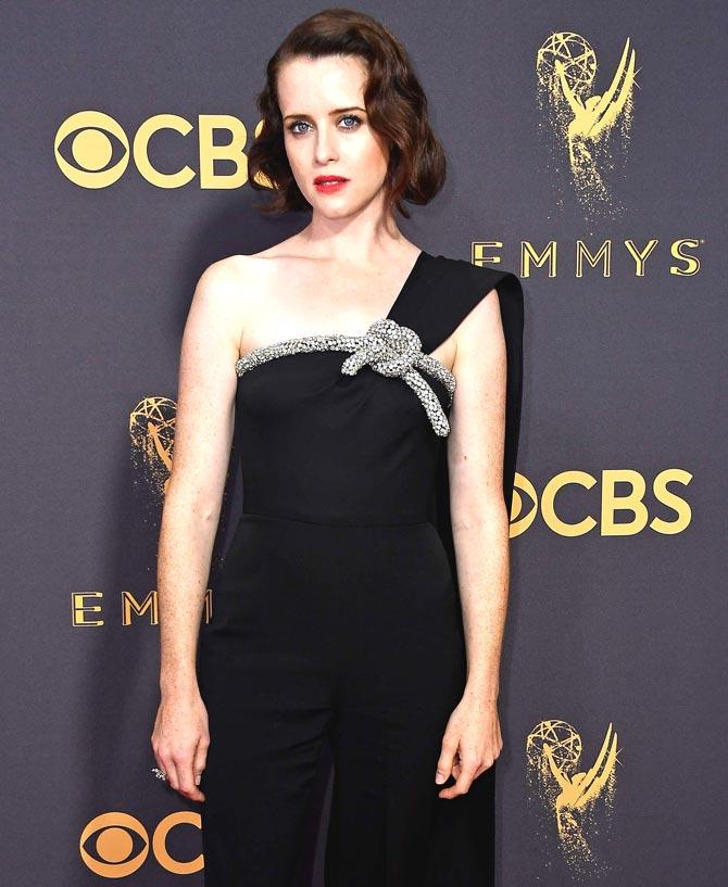 Claire Foy attends the 69th Annual Primetime Emmy Awards at Microsoft Theater in Los Angeles. Pic/AFP