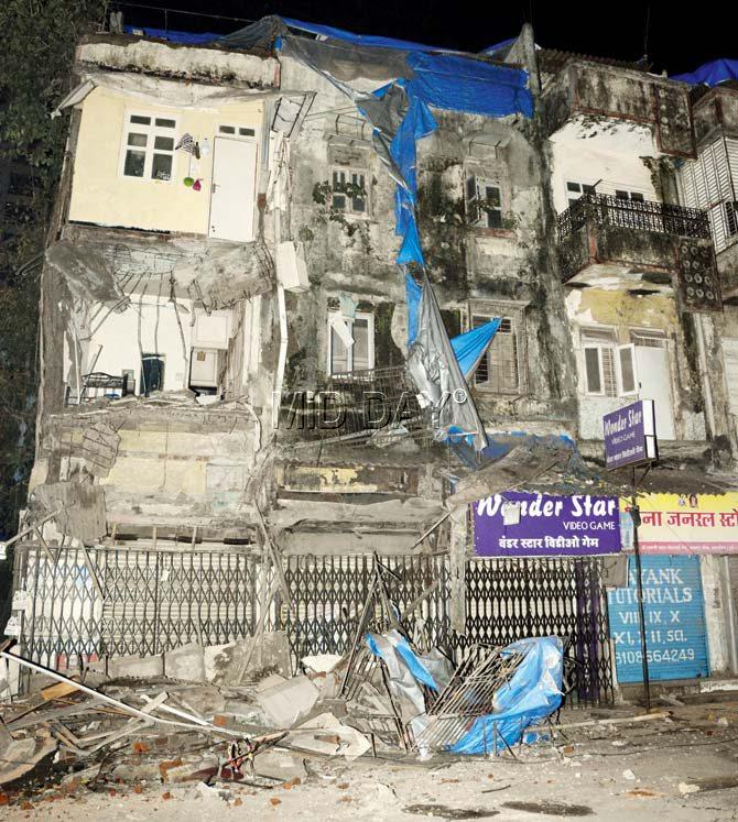 BMC had started demolishing the building from Wednesday night