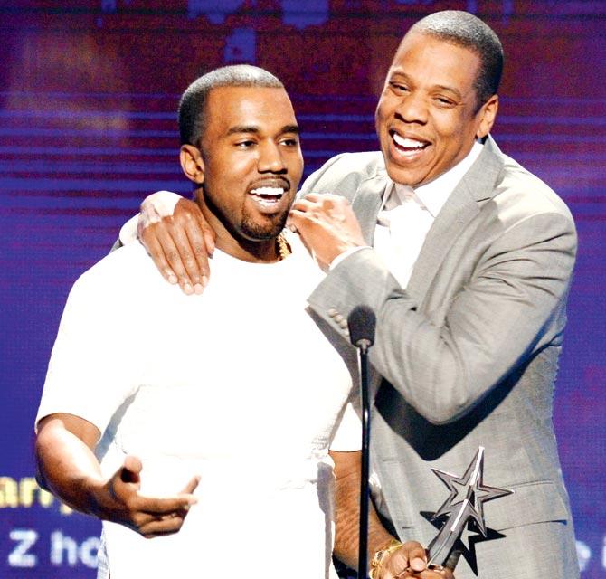 Kanye West and Jay-Z. Pic/Getty Images