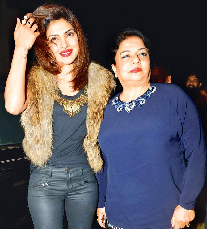 Priyanka Chopra with mother Madhu