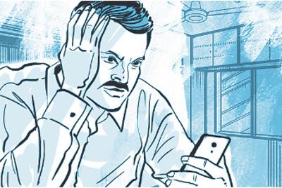 1. Mukesh Jain, a CA, who conducts most payments on his phone, was puzzled when it suddenly stopped working 