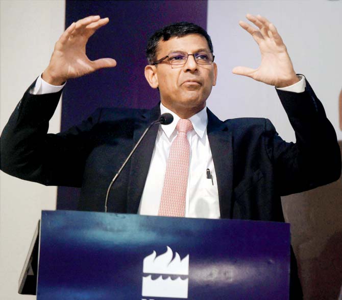 Former RBI governor Raghuram Rajan at the launch of his new book ‘I do What I do’ in Mumbai on Friday. Pic/PTI
