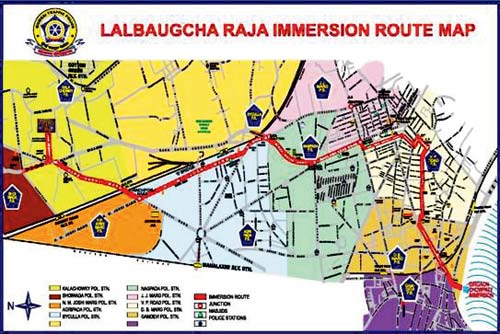 Special security arrangements have been made for Lalbaug Cha Raja