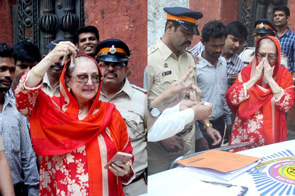 Photos: Mumbai Police gives Saira Banu keys of Pali Hill property
