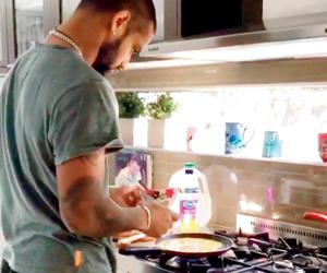 Watch video: Shikhar Dhawan makes breakfast for his kids