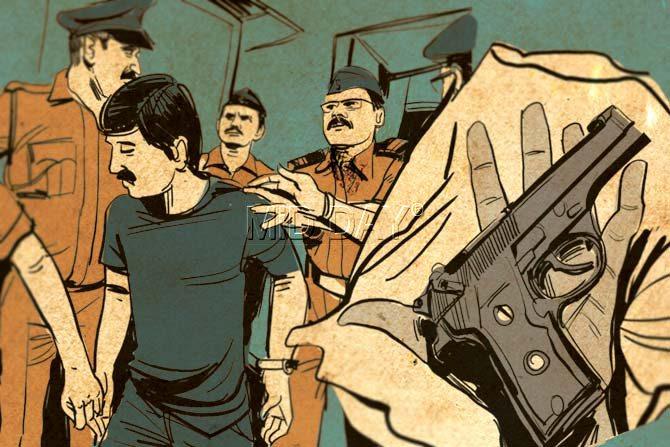 After arresting him, the police recover a pistol and five live rounds from him, and find out that he was hired by a local developer from Wadala to bump off his rival. Illustrations/Uday Mohite