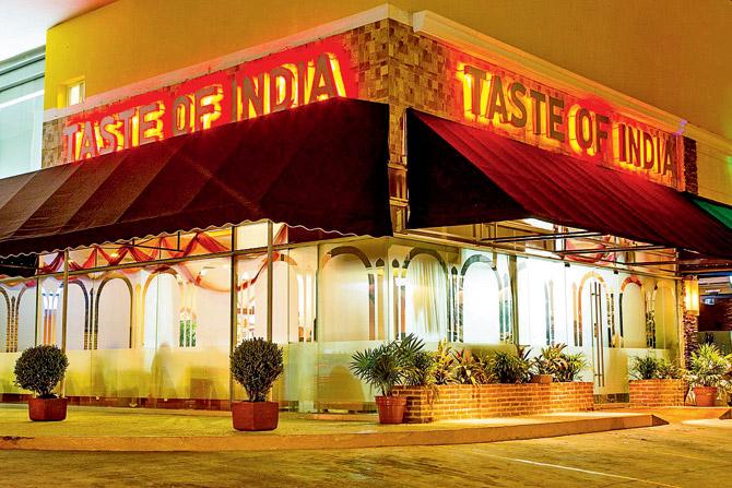 Taste of India restaurants in (above) Mexico and (below) Canada
