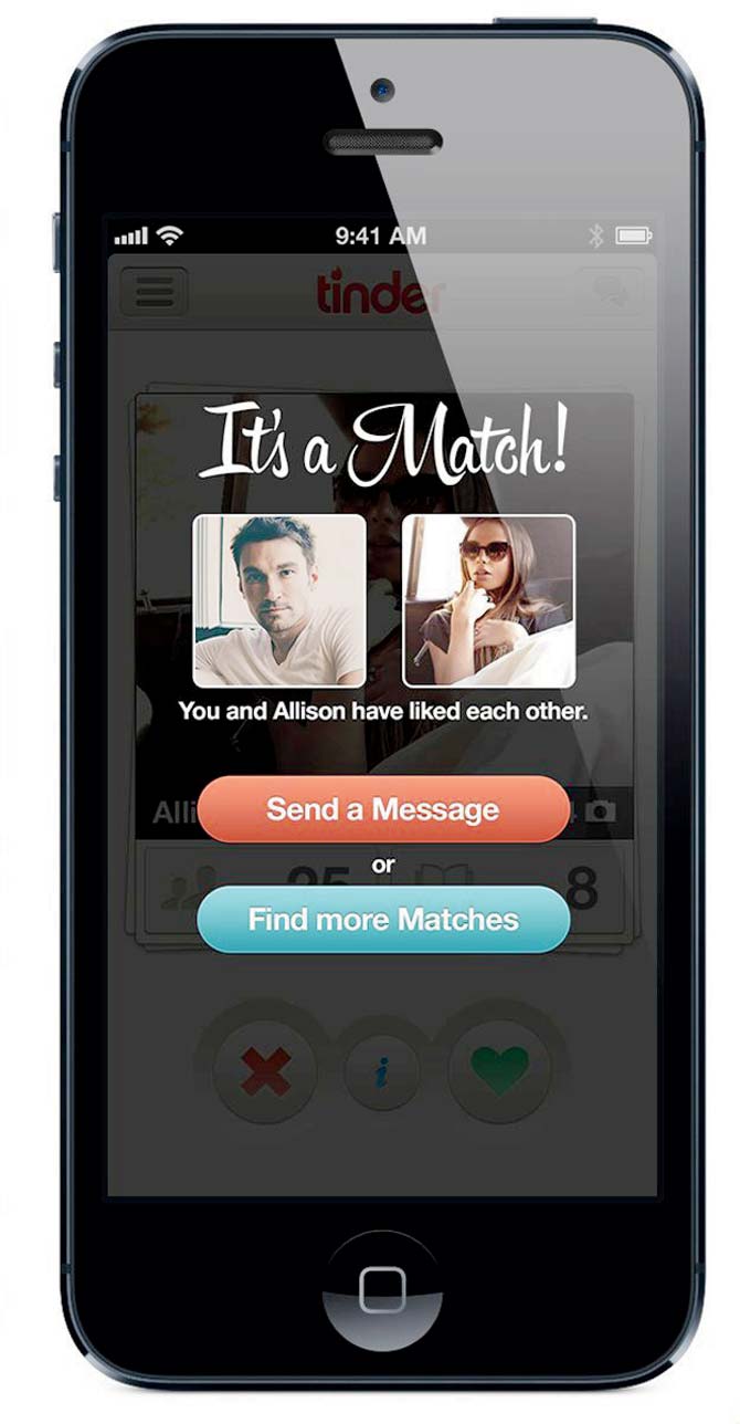 Dating apps like Tinder show you the picture of a person, and ask you to swipe right if you