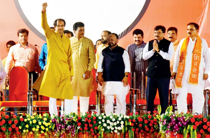 All eyes are on Uddhav to see if he uses Sena