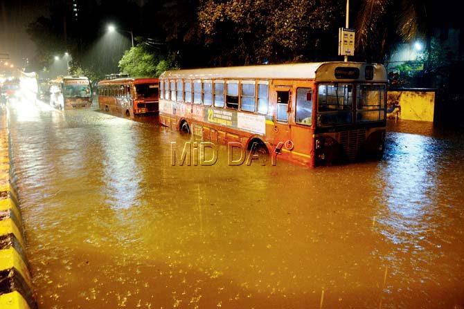 Low lying areas of Parel and Hindmata affected