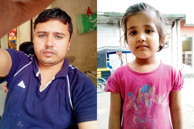 Manish Singh, 30, and his elder daughter Pragati, 7, were declared dead