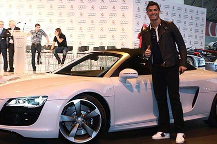 Hot wheels! Cristiano Ronaldo unveils his Rs 3 crore new Ferrari F12