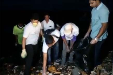 Watch: Sachin Tendulkar son Arjun take part in cleanliness drive