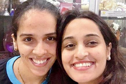 Saina Nehwal shared this pretty picture with lovely friend Shweta Pandit