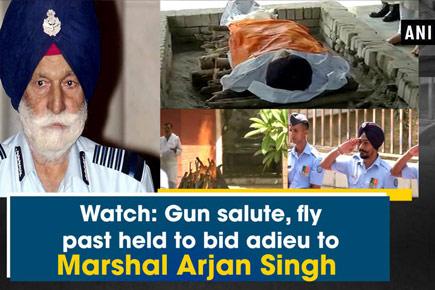 Watch: Gun salute, fly past held to bid adieu to Marshal Arjan Singh 