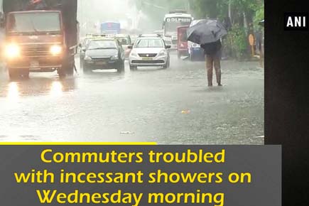 Commuters troubled with incessant showers on Wednesday