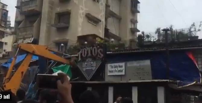 Mumbai: BMC demolishes illegal extension of Toto