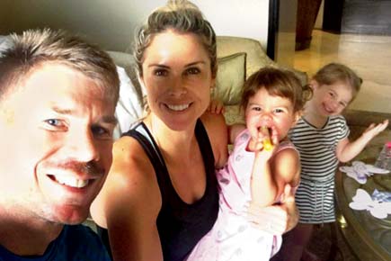 David Warner, wife Candice and daughters keen on some sightseeing in Kolkata