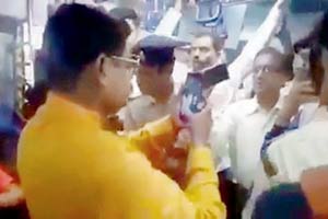 Political activists bully their way into 'AC local started during BJP rule'