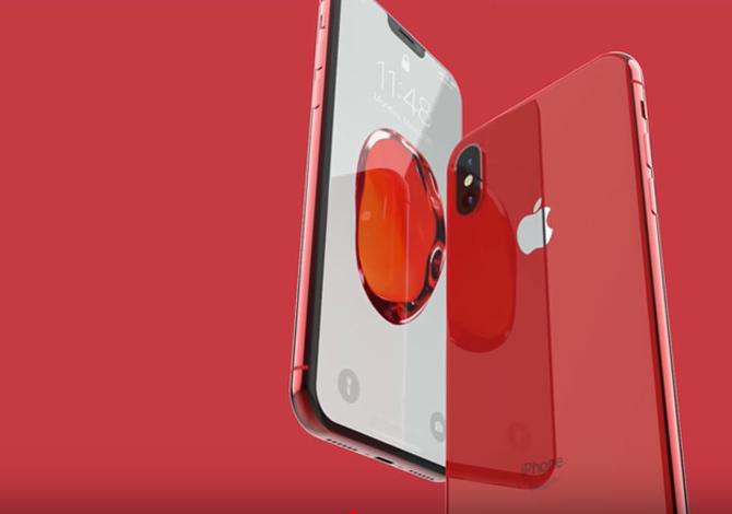 Apple red Iphone