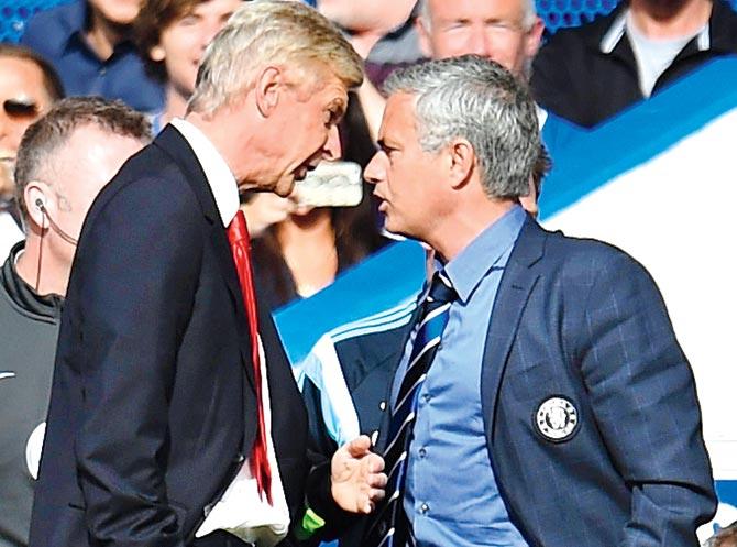 Arsene Wenger and Jose Mourinho