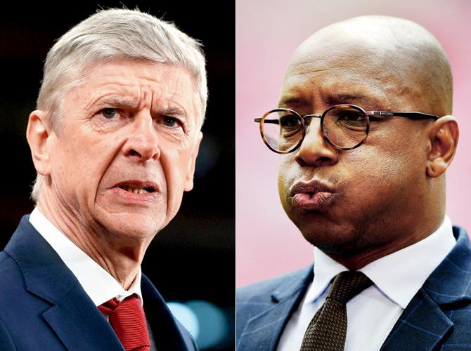 Arsene Wenger and Ian Wright