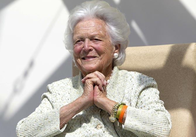 Barbara Bush. Pic/AFP