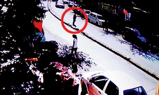 CCTV grabs show how Manoj Gadkari was mowed down by one of the cars in the convoy