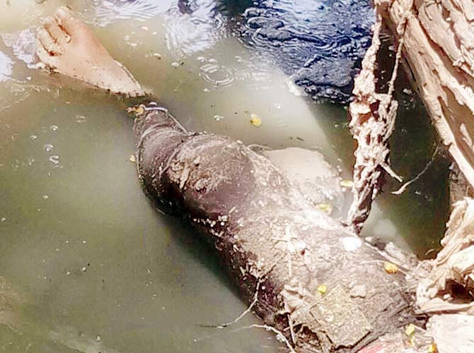 The highly decomposed body was found on April 9