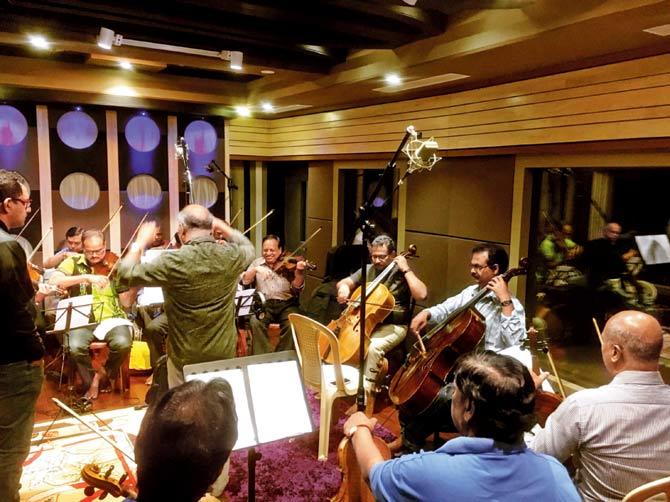 Legendary band Chennai Strings Orchestra, which has performed with AR Rahman, record a song with Mannan Shaah