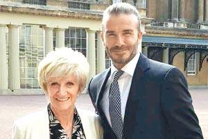 David Beckham's flirty message lands in his mother's phone